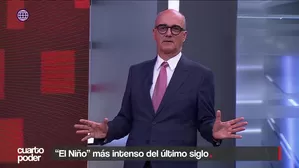 Abraham Levy señaló en Cuarto Poder que las temperaturas del mar superan los registros de 1983 y 1998. Video: Canal N