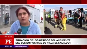 La herida permanece en un hospital de Villa El Salvador. Foto: América TV