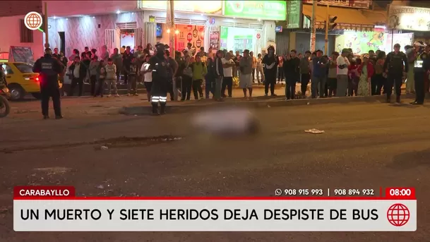Accidente de bus deja un muerto en Carabayllo. Foto: América Noticias Accidente de bus deja un muerto en Carabayllo. Foto: América Noticias