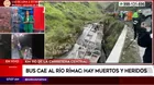 Carretera Central: Más de 10 muertos y 25 heridos deja hasta el momento accidente de bus interprovincial en el río Rímac