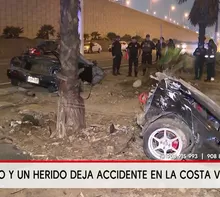Accidente en San Miguel deja una mujer muerta y un herido. Foto y video: América Noticias