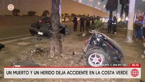 Accidente en San Miguel deja una mujer muerta y un herido. Foto y video: América Noticias