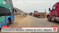 Accidente entre dos vehículos de carga pesada paraliza tránsito en la Panamericana Sur, en Ocoña