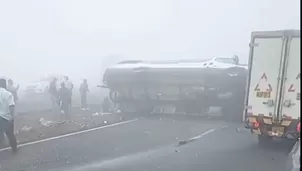 Esto ha provocado que incluso los conductores que manejaban prudentemente terminaran colisionando. / Video: Canal N