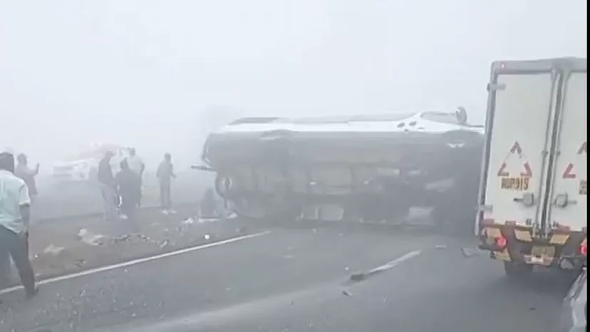 Panamericana Norte: Accidente múltiple deja varios heridos por densa neblina