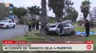 Accidente en Los Olivos deja cuatro fallecidos tras despiste en avenida Universitaria