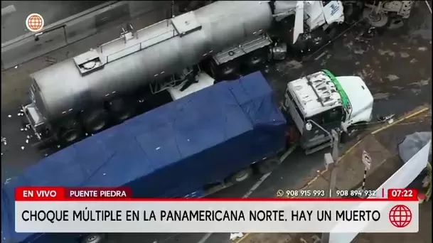 Accidente en Panamericana Norte deja un fallecidoy heridos/ América Noticias