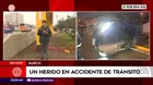 Accidente en la Panamericana Sur dejó un herido