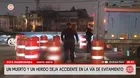 Accidente en Vía Evitamiento deja un muerto en Santa Anita