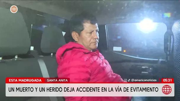Accidente en Vía de Evitamiento deja un muerto y una herida en Santa Anita. Foto: América Noticias