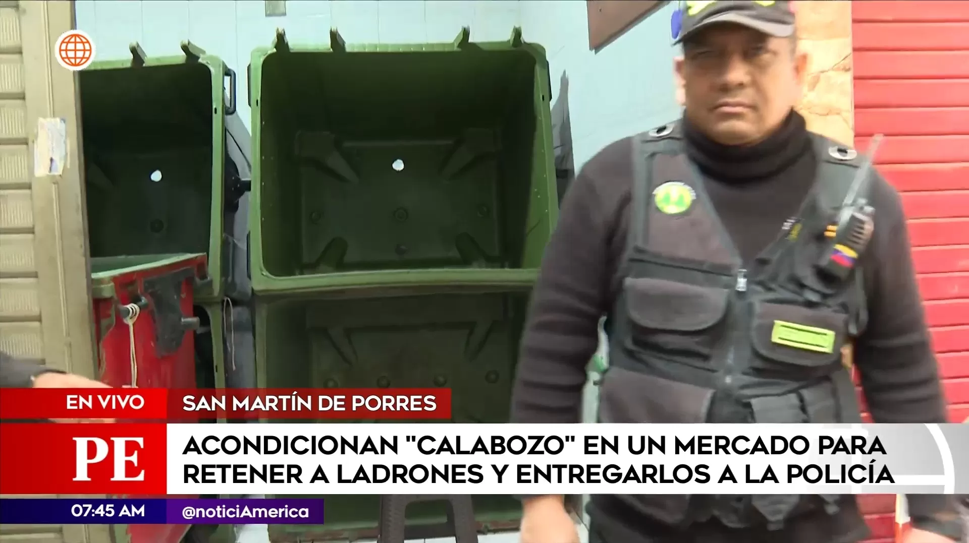 Acondicionan calabozo en mercado para retener a ladrones en San Martín de Porres. Foto: América Noticias