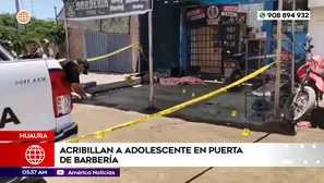 Acribillan a adolescente en puerta de Barbería en Huaura. Foto y video: América Noticias