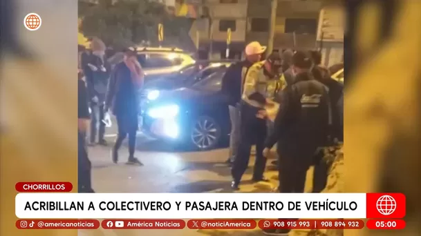Acribillan a colectivero y pasajera dentro de auto en Chorrillos. Foto: América Noticias
