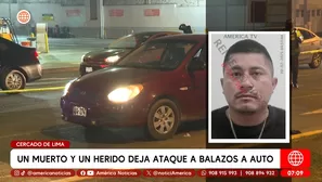 Acribillan a copilito y hieren a conductor en Cercado de Lima. Foto y video: Canal N