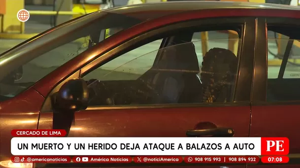 Acribillan a copilito y hieren a conductor en el Cercado de Lima. Foto: América TV