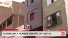 Acribillan a hombre dentro de un hostal en San Martín de Porres