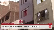 Acribillan a hombre dentro de un hostal en San Martín de Porres
