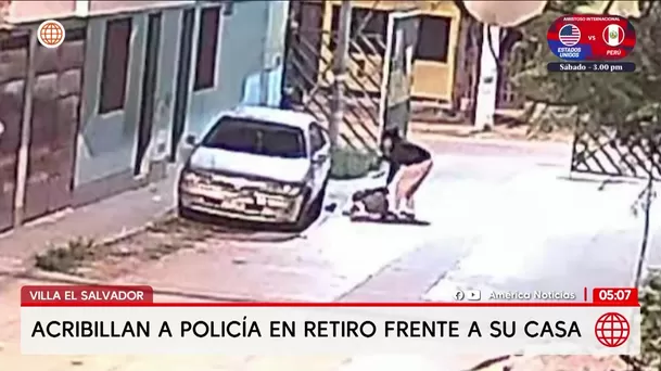 Acribillan a policía en retiro en Villa El Salvador. Foto: América Noticias Acribillan a policía en retiro en Villa El Salvador. Foto: América Noticias