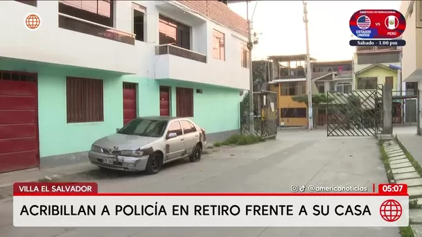 Acribillan a policía en retiro en Villa El Salvador. Foto: América Noticias Acribillan a policía en retiro en Villa El Salvador. Foto: América Noticias