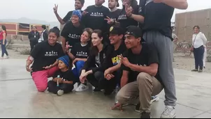 Angelina Jolie se encuentra en Lima. Foto y video: Twitter y Facebook @rosmery_steph