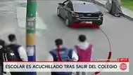 Acuchillan a escolar al salir de colegio en San Martín de Porres