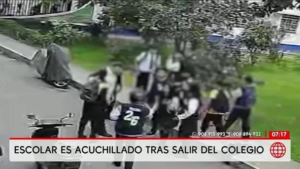 Acuchillan a escolar tras salir de colegio en San Martín de Porres. Foto: América Noticias Acuchillan a escolar tras salir de colegio en San Martín de Porres. Foto: América Noticias