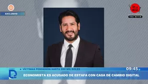 Acusan a economista Omar Azañedo por estafa millonaria. Foto y video: América TV