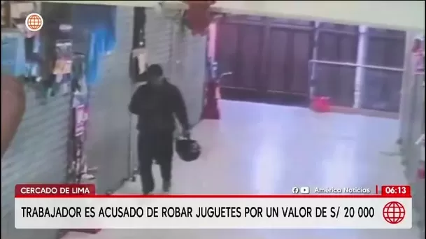 Acusan a trabajador de sustraer de forma sistemática juguetes valorizados en S/ 20 mil / América Noticias Acusan a trabajador de sustraer de forma sistemática juguetes valorizados en S/ 20 mil / América Noticias