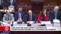 Comisión de Venecia se presenta ante el Congreso. América Noticias