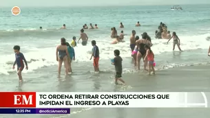 Bañistas tendrán libre acceso a playas | Video: América noticias