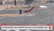 Adolescente de 13 años fue atropellada en la Vía Expresa Sur