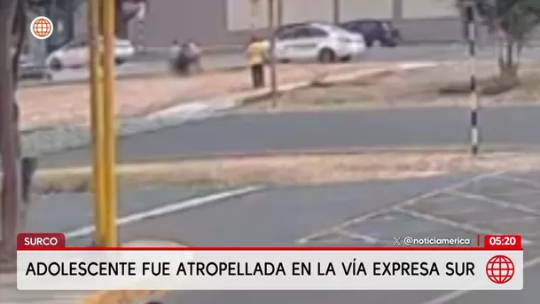 Adolescente de 13 años fue atropellada en la Vía Expresa Sur. Foto: América Noticias