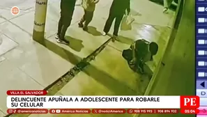 Adolescente fue apuñalado cinco veces por robarle el celular en Villa El Salvador. Foto y video: América Noticias