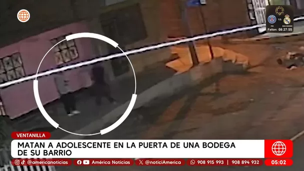 Adolescente fue asesinado frente a una bodega en Ventanilla mientras compraba con un amigo. Foto: América Noticias