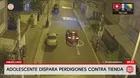 Adolescente dispara contra tienda en Miraflores