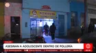 Adolescente fue asesinado dentro de una pollería en el Callao