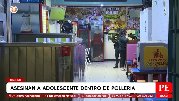 Asesinan a adolescente dentro de pollería en el Callao. Foto: América Noticias Asesinan a adolescente dentro de pollería en el Callao. Foto: América Noticias