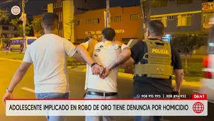 Adolescente implicado en robo de oro tiene denuncia por homicidio. Foto y video: AN
