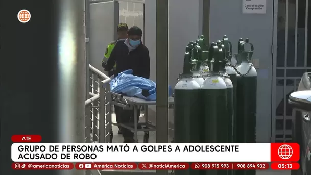 Grupo de personas mató a golpes a adolescente acusado de robo en Ate. Foto: América Noticias