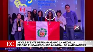 Adolescente de 14 años obtuvo medalla de oro en la olimpiada europea femenina de matemática en Ucrania. Foto: América Noticias