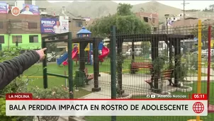 Un adolescente quedó herido por una bala perdida en La Molina. Foto y video: América Noticias