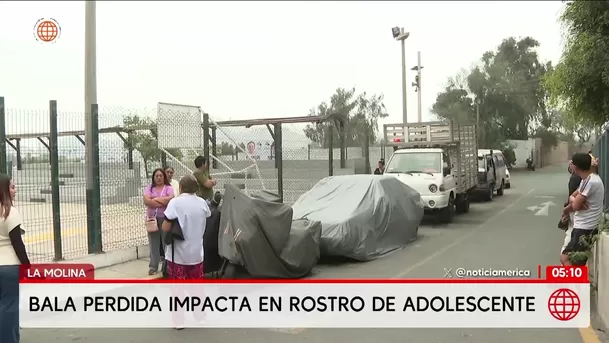 Un adolescente quedó herido por una bala perdida en La Molina. Foto: América Noticias
