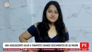 Una adolescente viajó a Tarapoto usando documentos de su madre. Foto y video: América Noticias