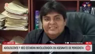 Adolescente y reo implicados en crimen de periodista en Pacasmayo