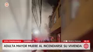 Adulta mayor muere tras incendio su vivienda en Chorrillos