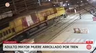 Adulto mayor muere tras ser arrollado por un tren en Chaclacayo
