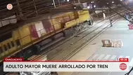 Adulto mayor muere tras ser arrollado por un tren en Chaclacayo