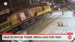 Adulto mayor muere tras ser arrollado por un tren en Chaclacayo. Foto y video: América Noticias
