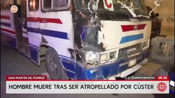 Cúster atropella a adulto mayor que salía de iglesia en San Martín de Porres/ América Noticias Cúster atropella a adulto mayor que salía de iglesia en San Martín de Porres/ América Noticias