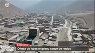 Oferta de lotes en pleno cauce de huaico